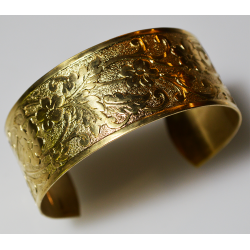 Solid Brass 3/4" Cuff With...